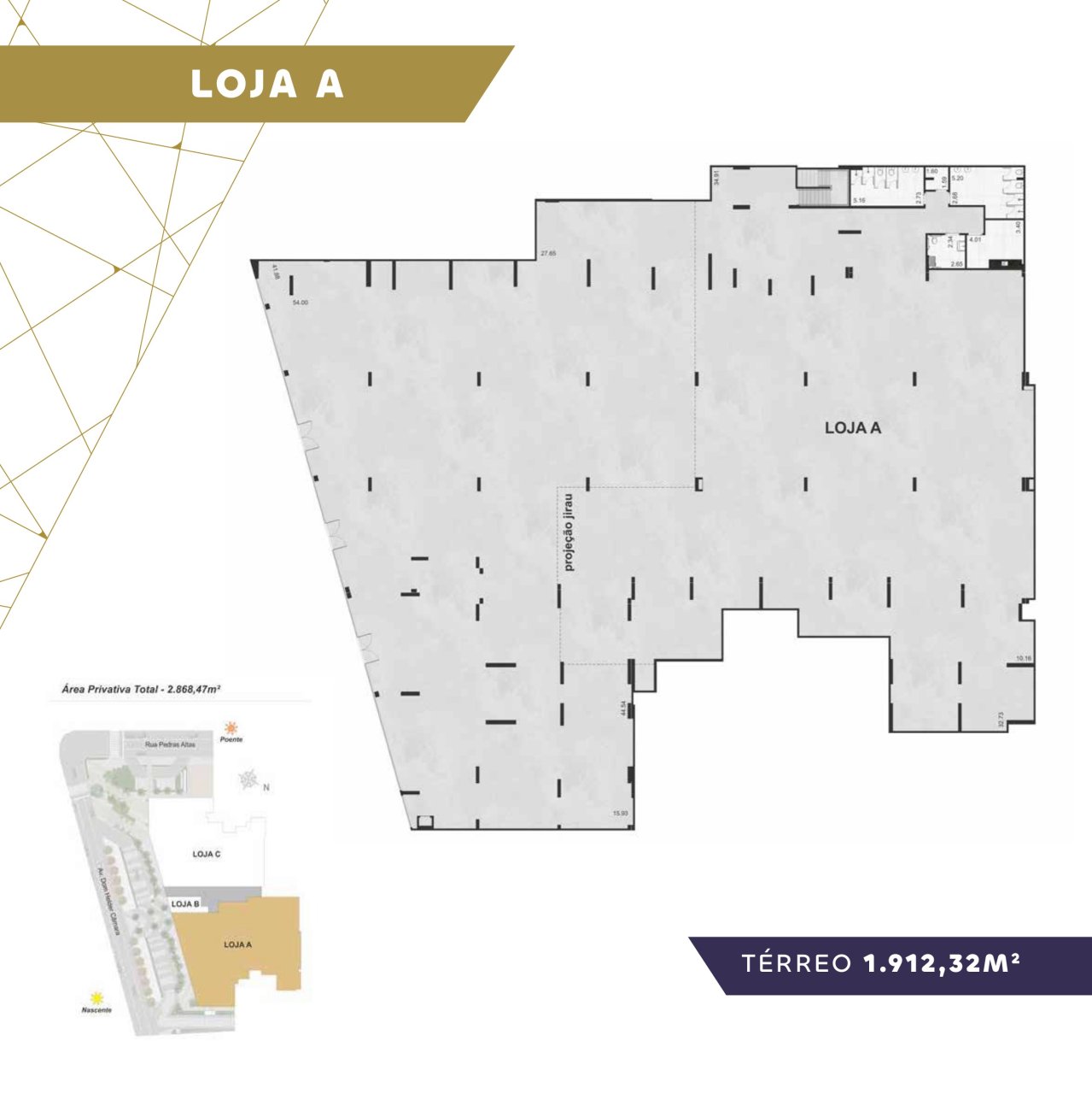 Loja A · térreo · 1.912,32 m²